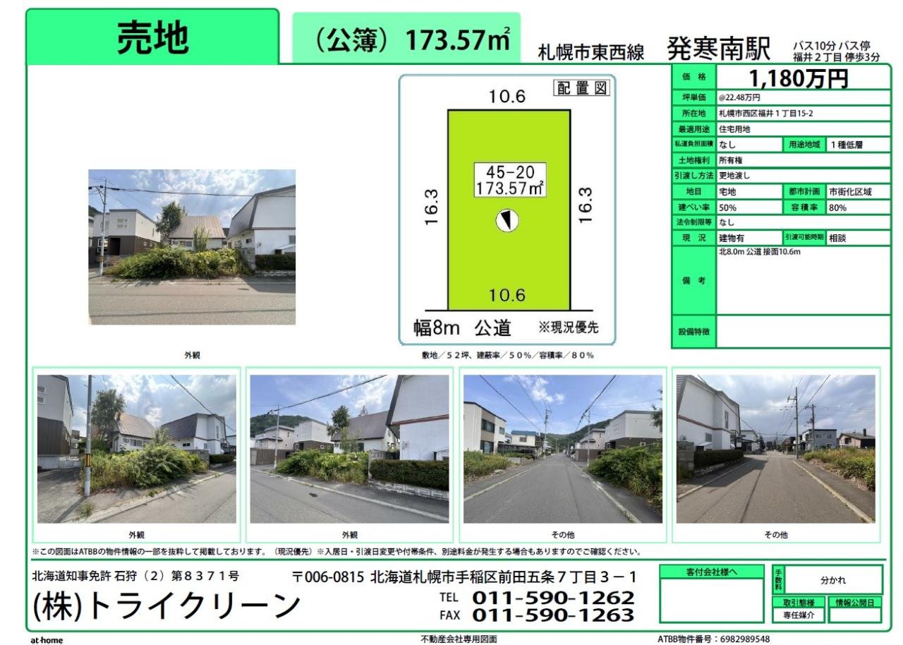 福井1丁目　土地